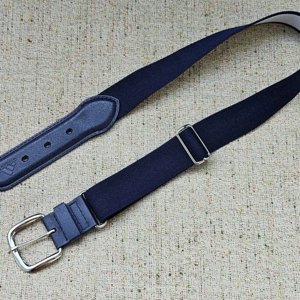 Adidas Youth Belt Navy Blue Elastic Stretched Waistband Size